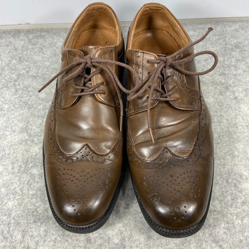 Clarks Waterproof Brown‎ Leather Wingtip Brogue Oxford Shoes Mens 9.5